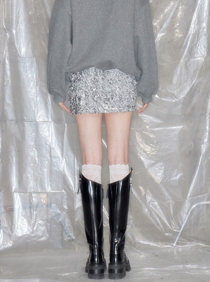 original design galaxy sequin skirt