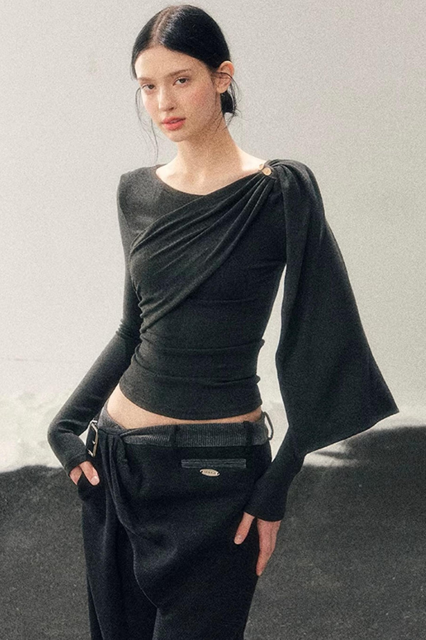 French Ribbon Design Blouse