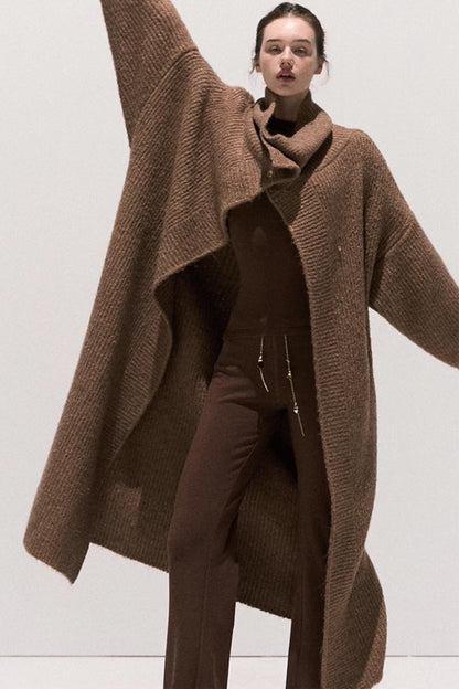 Soft Crewneck Knitwear Trouser Set-Up