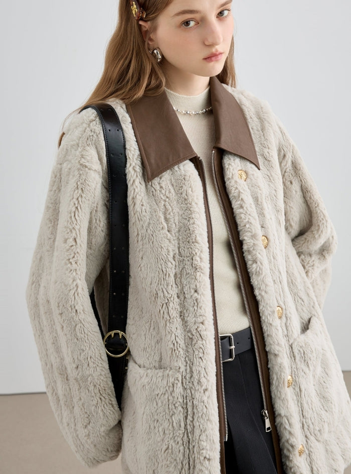 Fur Integrated Down Jacket