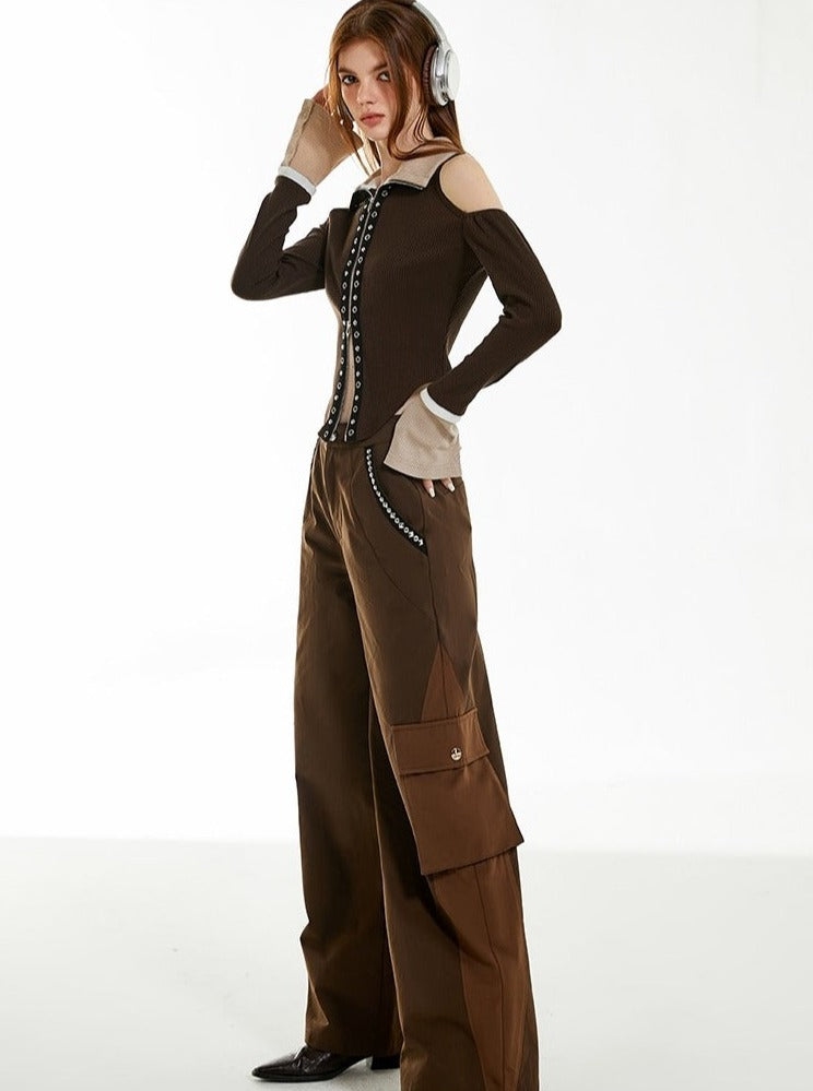 American Vintage Cargo Wide-leg Pants