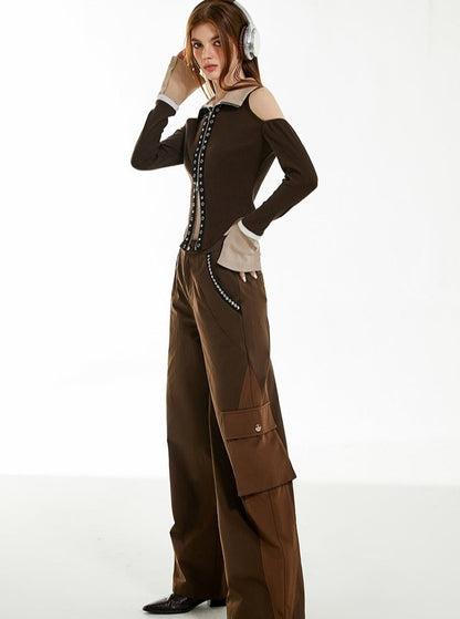 American Vintage Cargo Wide-leg Pants