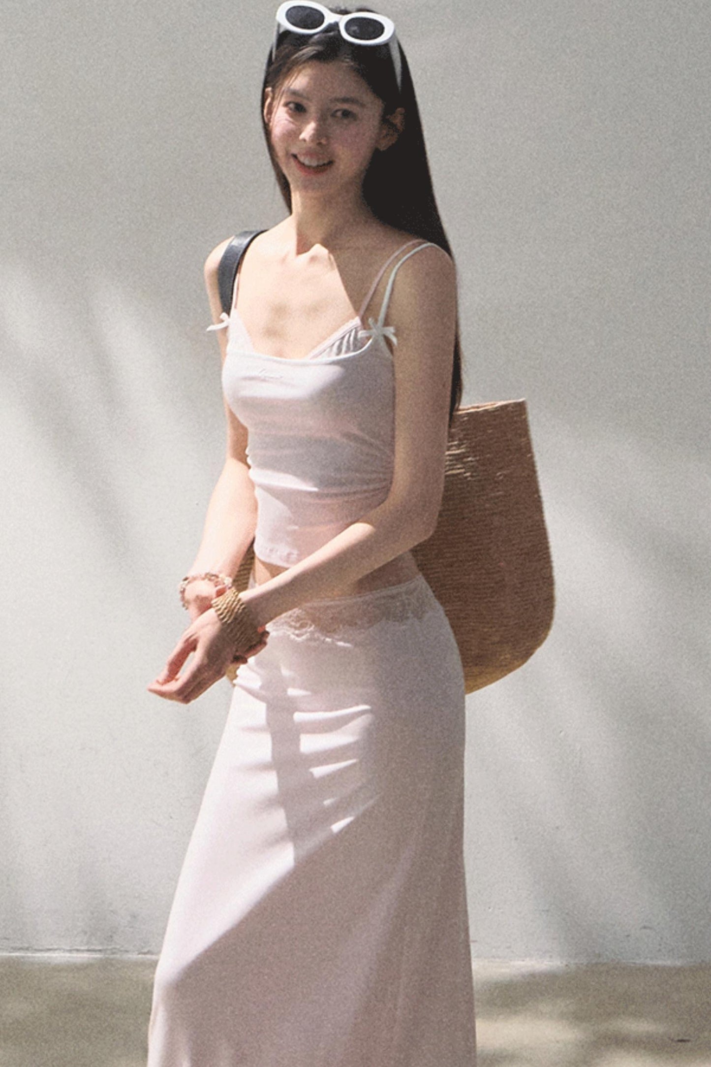 Stretch Chambray Camisole Set