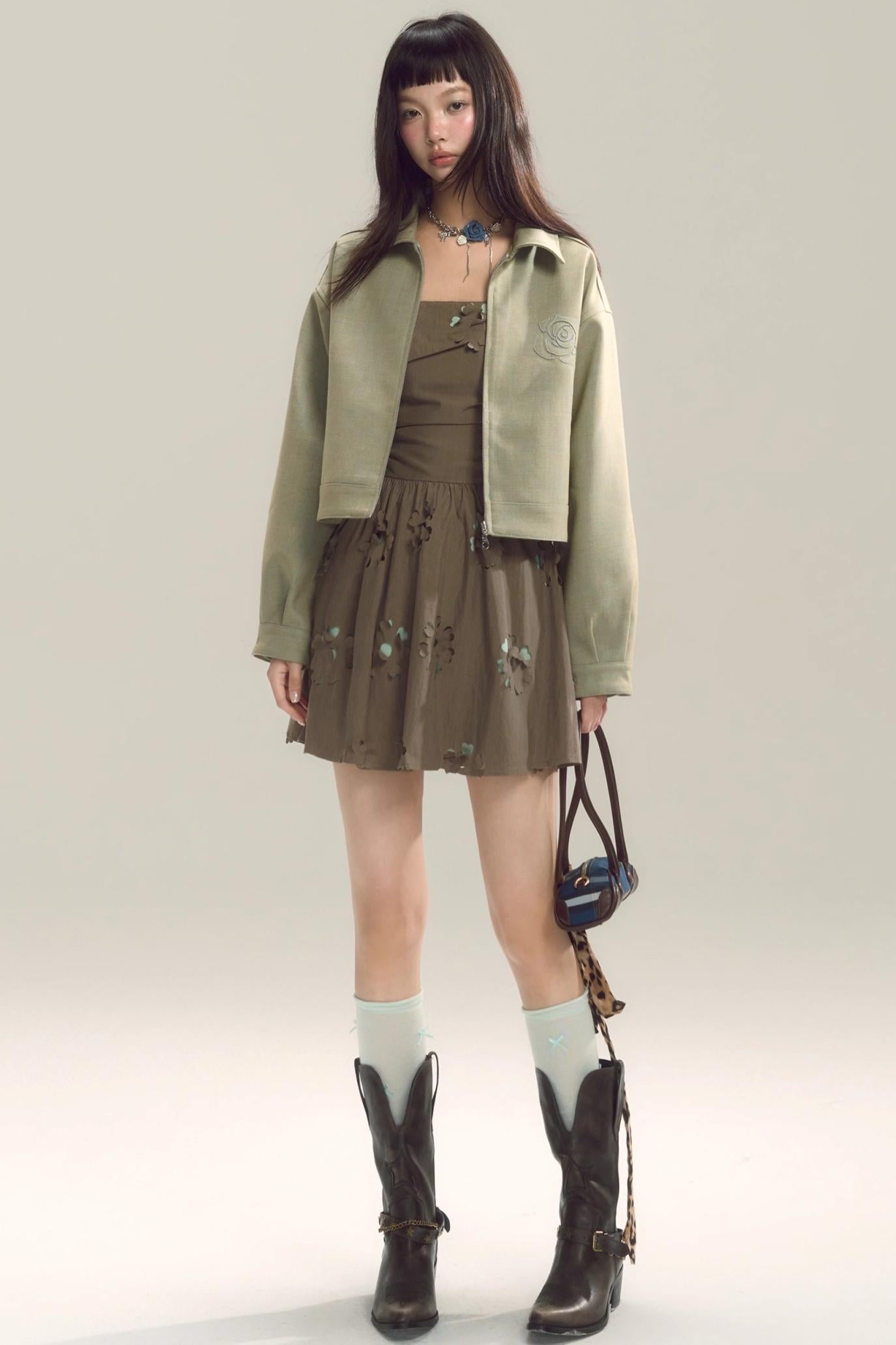 Coastal Floral Halter Dress