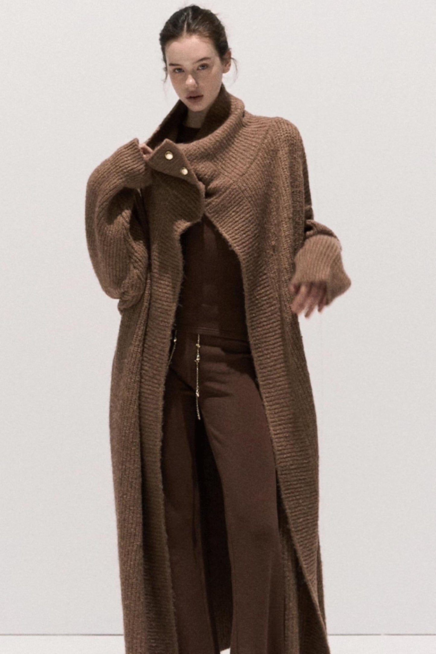 Soft Crewneck Knitwear Trouser Set-Up