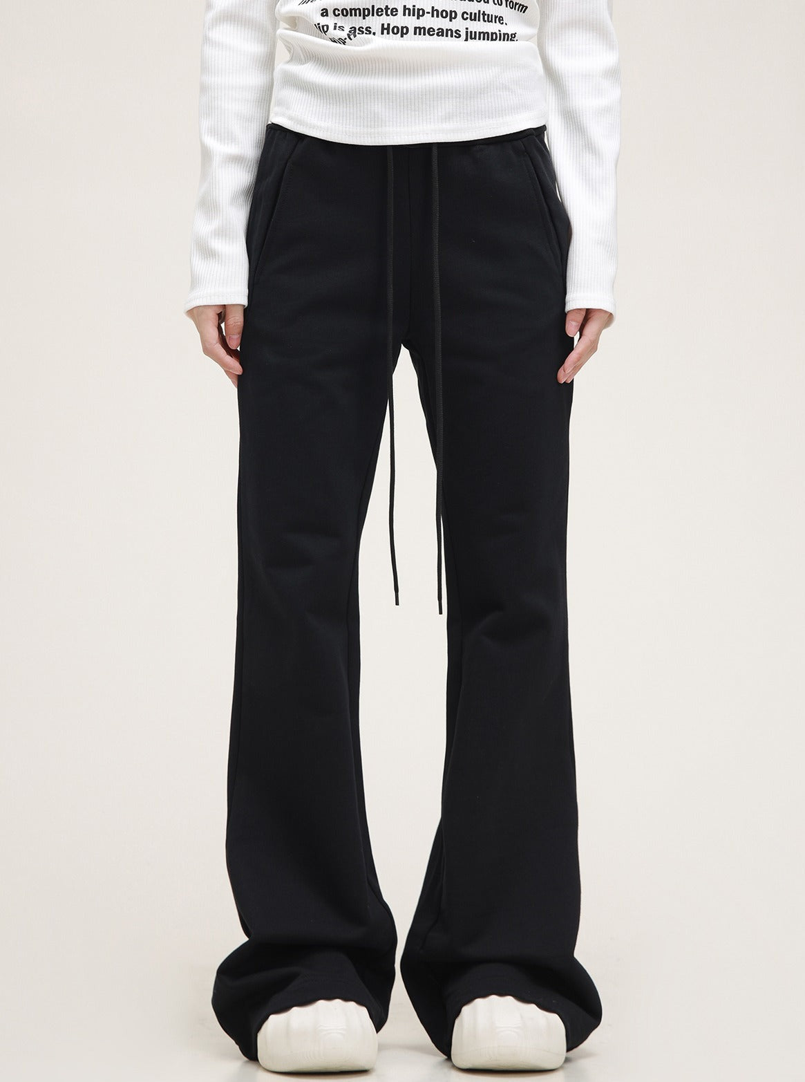 American Casual Pants Slim Slightly Flared Pants