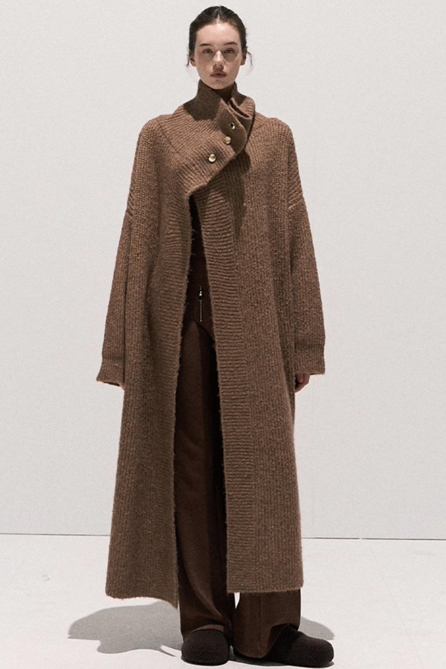 Soft Crewneck Knitwear Trouser Set-Up