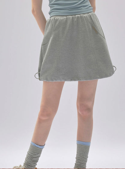 Micro A Versatile Drawstring Skirt