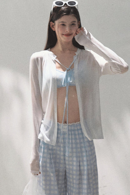 Stretch Chambray Camisole Set