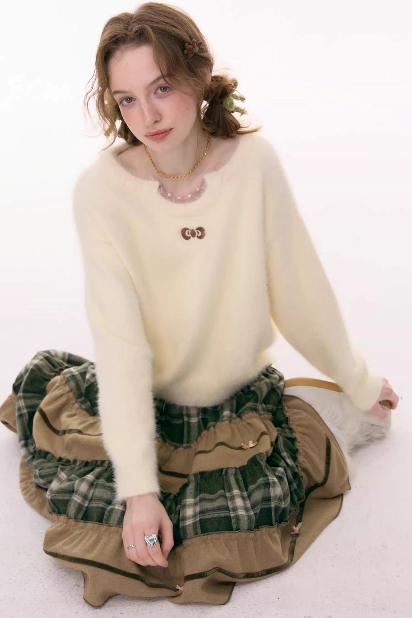 Soft Cloud Bow Sweater