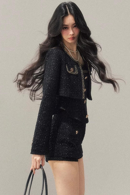 Chanel Wool Coat Skirt Set-Up