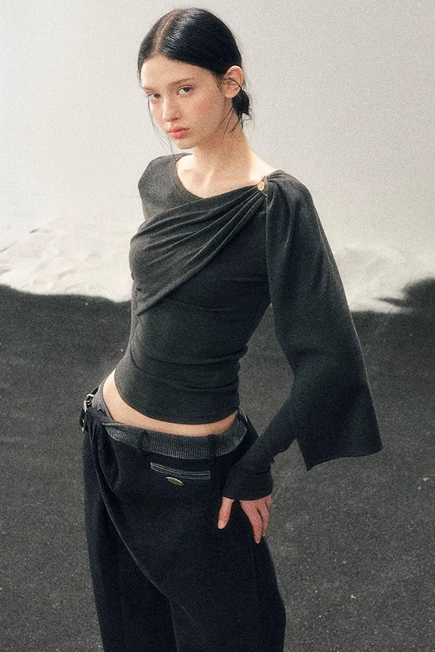 French Ribbon Design Blouse