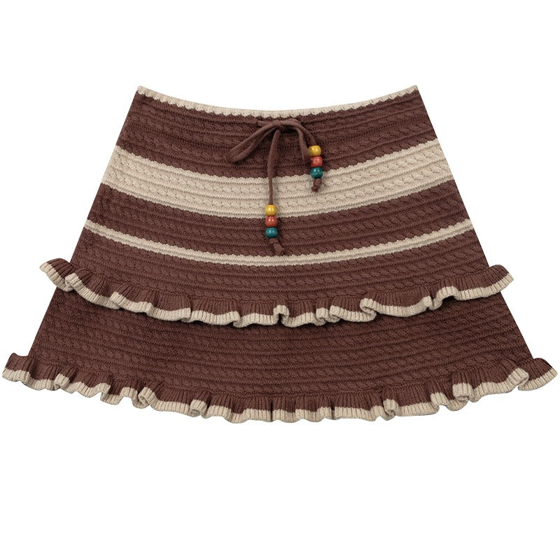 American Vintage A-line Brown Skirt