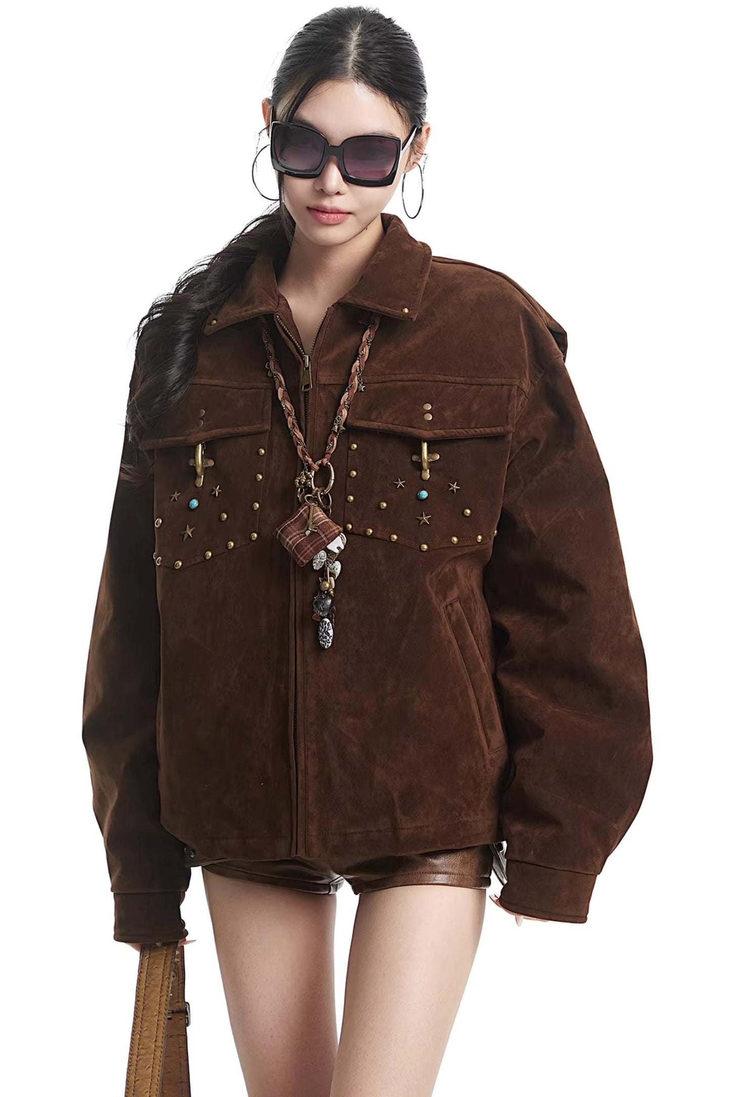 Dark Brown Suede Jacket