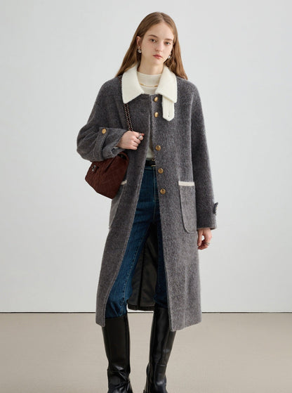 Plush Collar Temperament Tweed Jacket