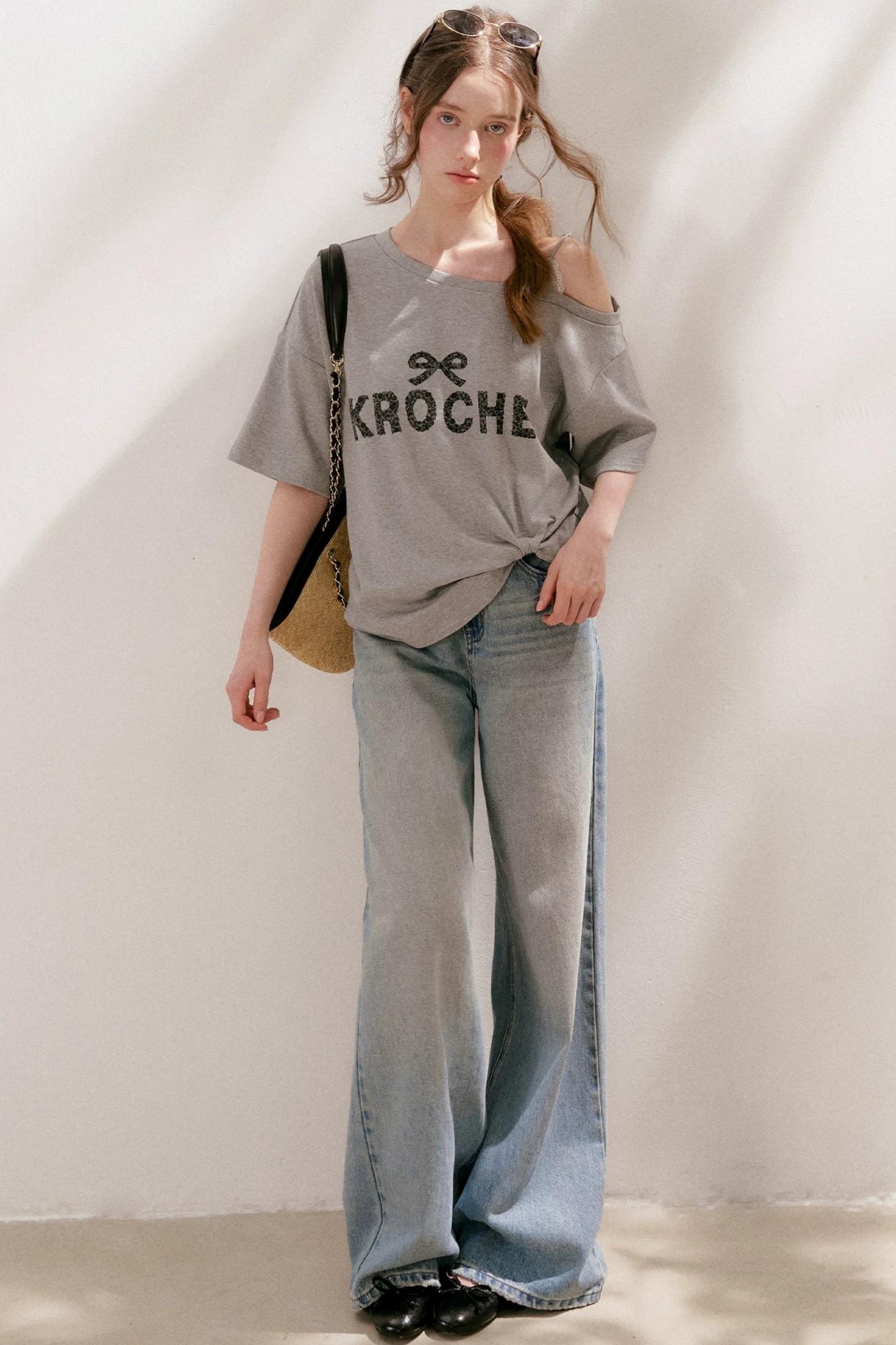French Lace Off-Shoulder Top