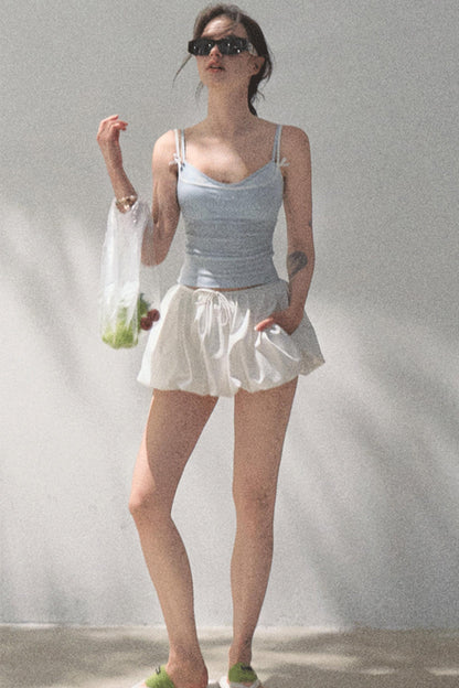 Stretch Chambray Camisole Set