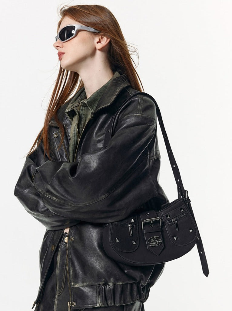 Black shoulder bag