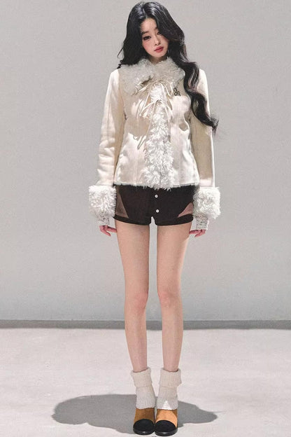 Black Autumn A-Line Shorts