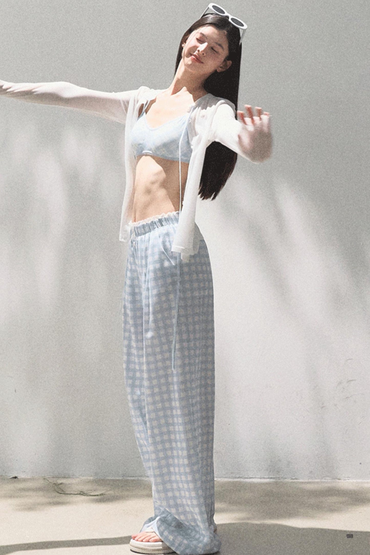 Stretch Chambray Camisole Set