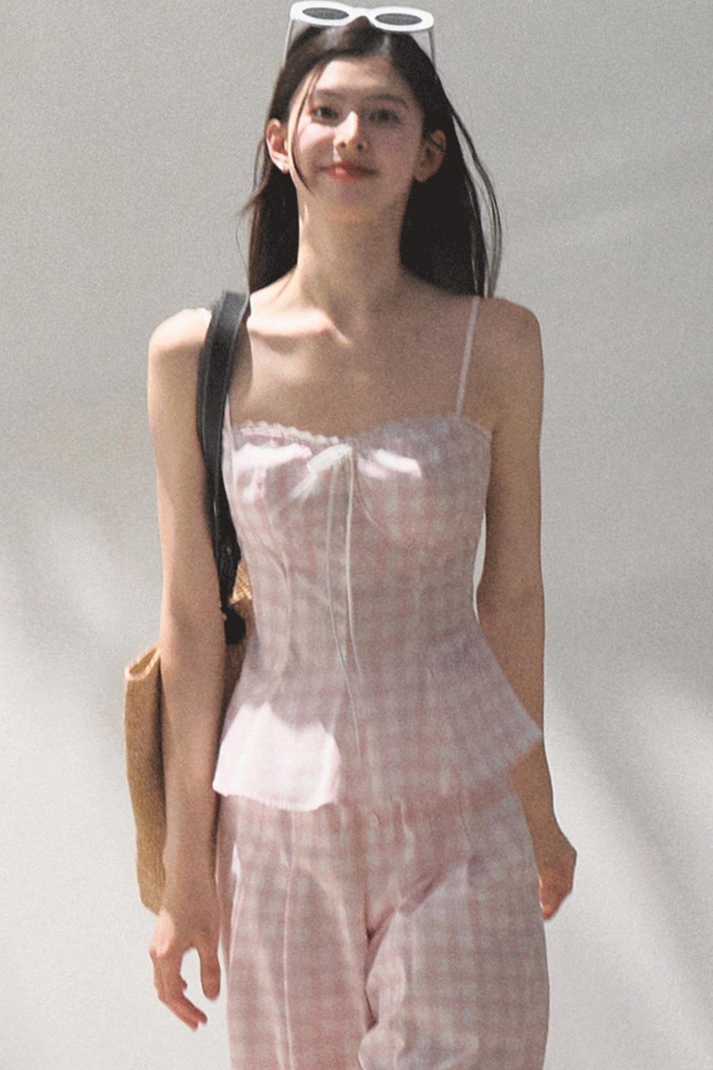 Wide-Leg Tencel Hemp Pants Set-Up