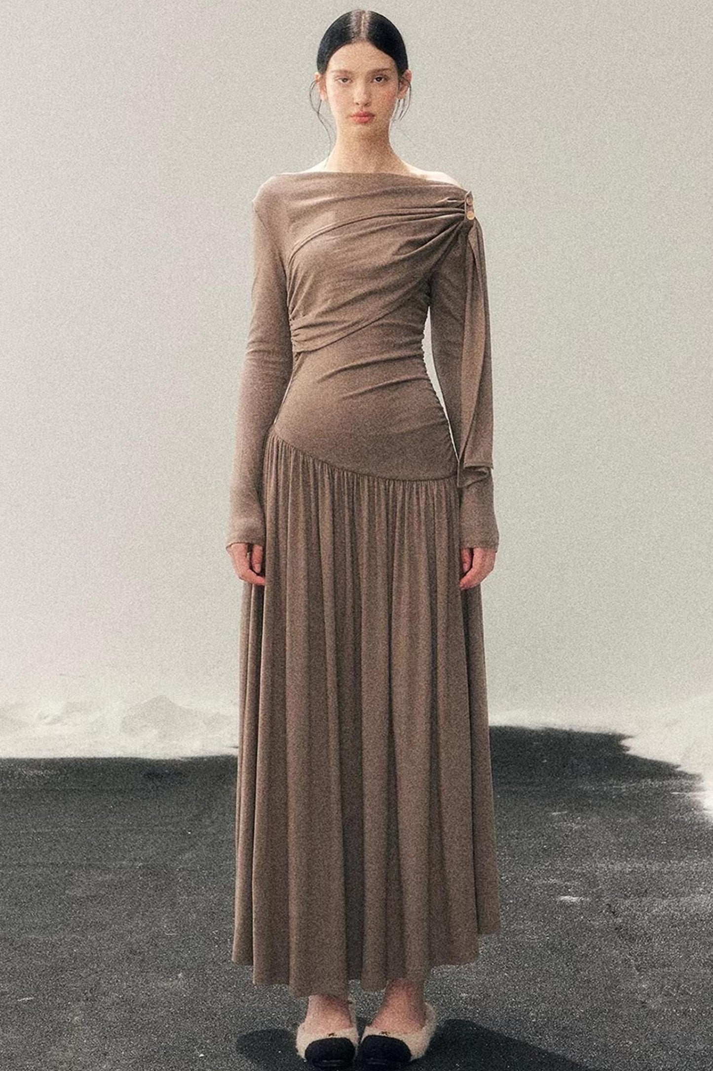 Ribbon Bodycon Winter Dress