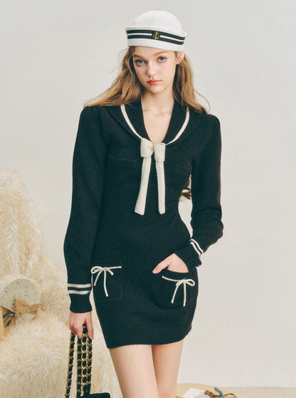 Sailor Knitted Dress