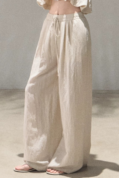Lyocell-Leinen-Set aus Camisole und Hose