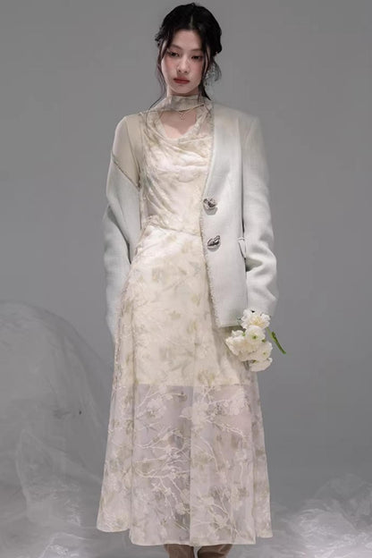 Teal Green Hemp Blazer