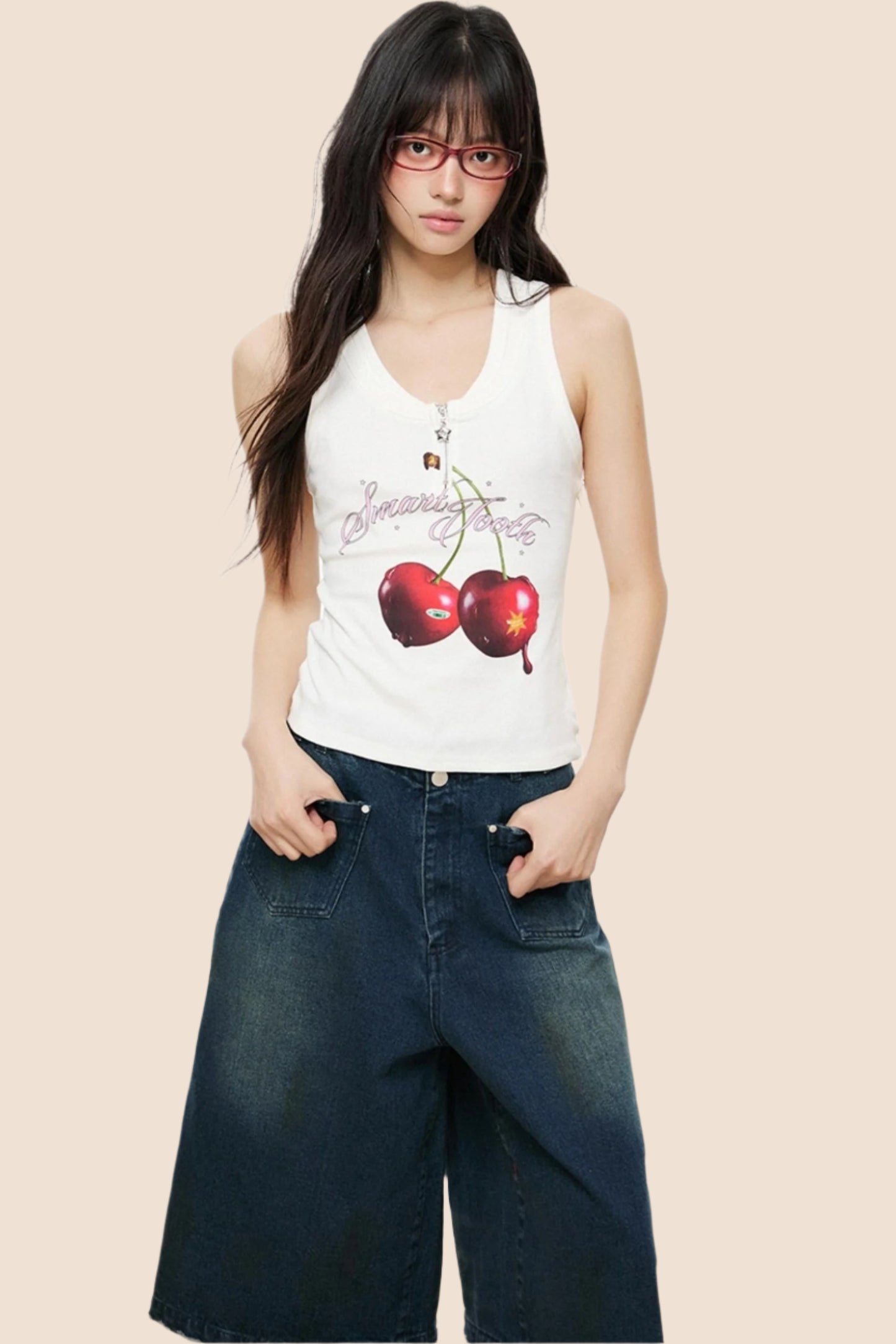 Cherry Blossom Sleeveless Top