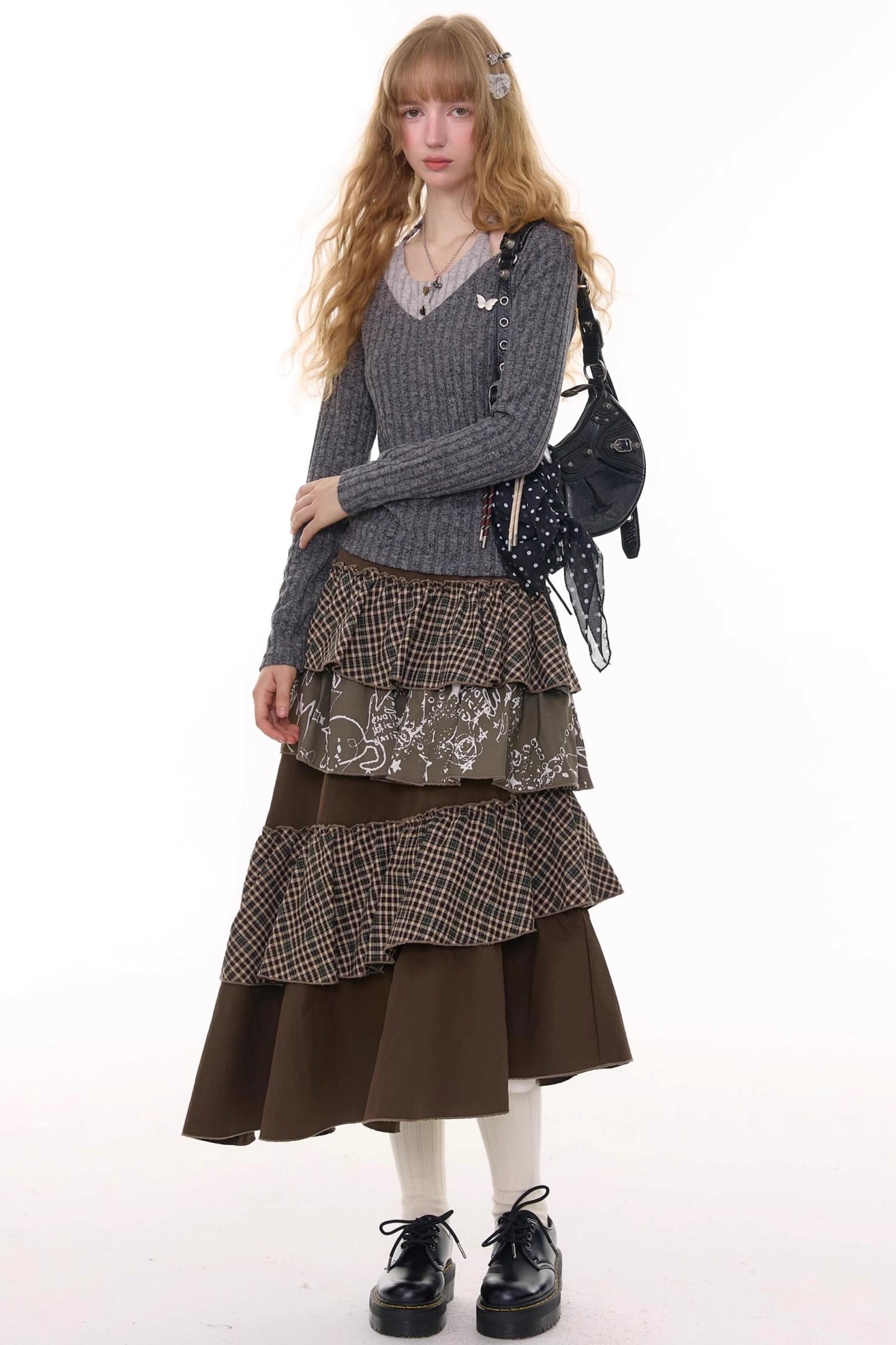 Autumn Winter High-Waisted Slimming Skirt