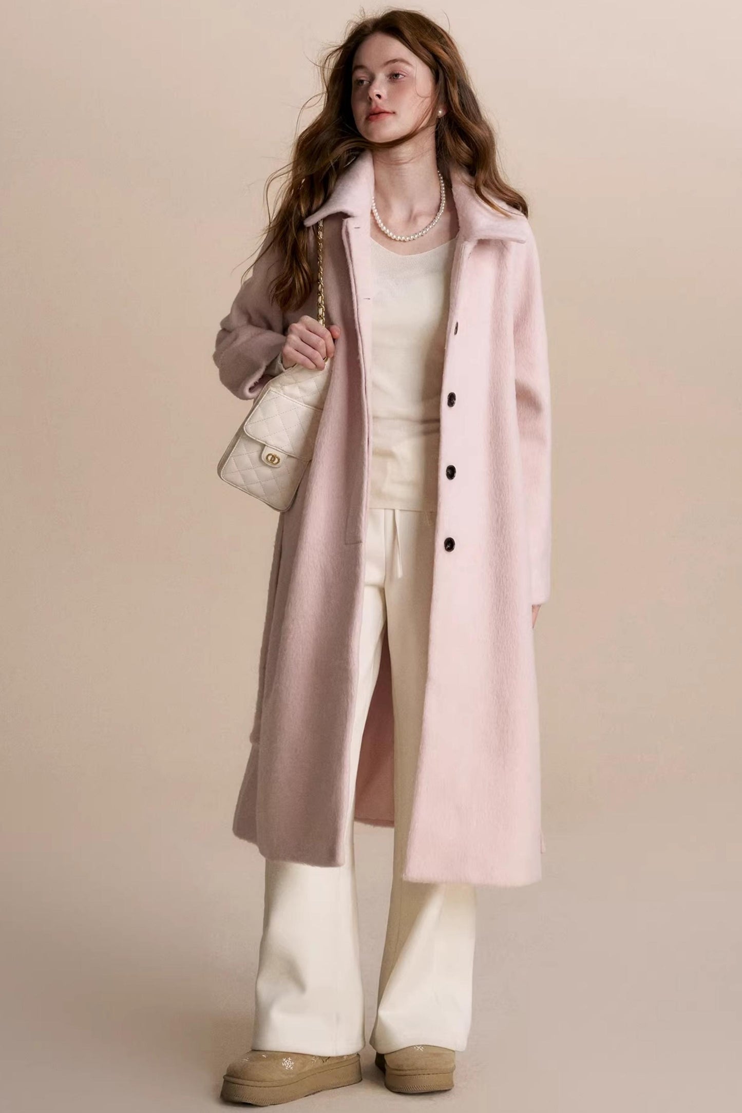 Romantic Lace Wool Pants