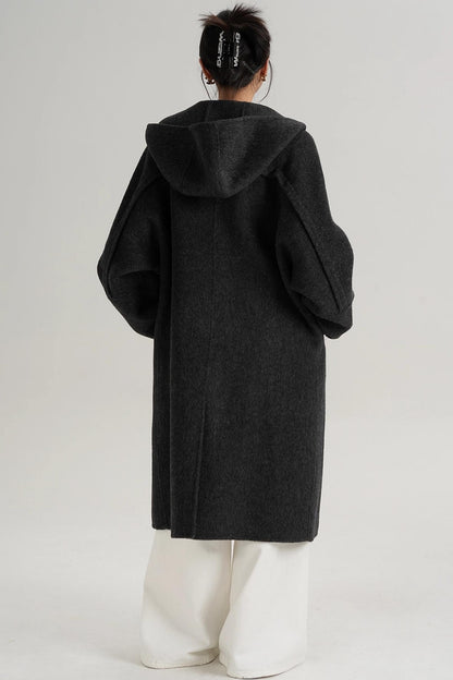 Temperament Long Wool Jacket