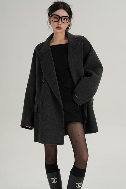 Woolen Elegance Long Coat