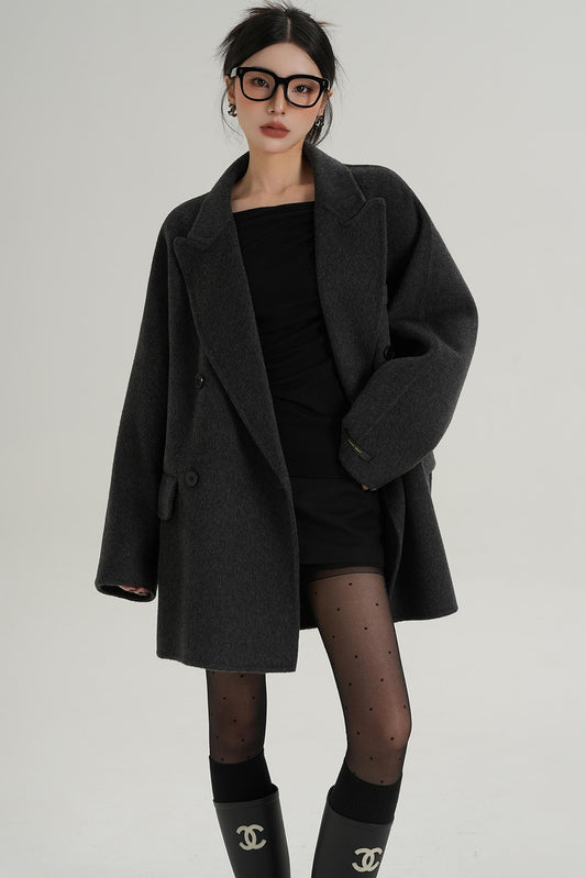Woolen Elegance Long Coat