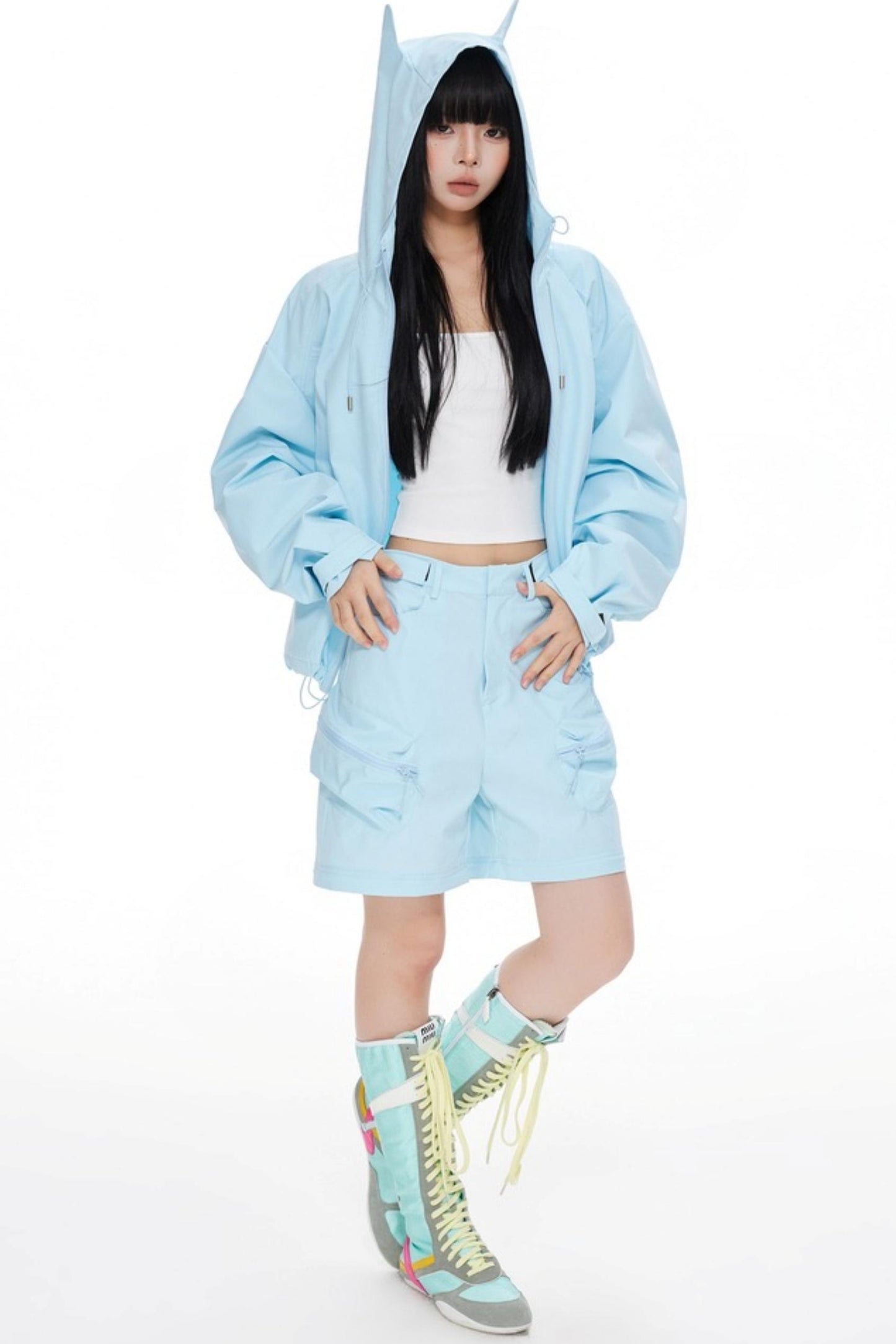 Windproof Waterproof Storm Jacket Pants Set-Up