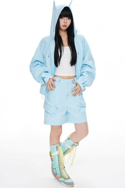 Windproof Waterproof Storm Jacket Pants Set-Up