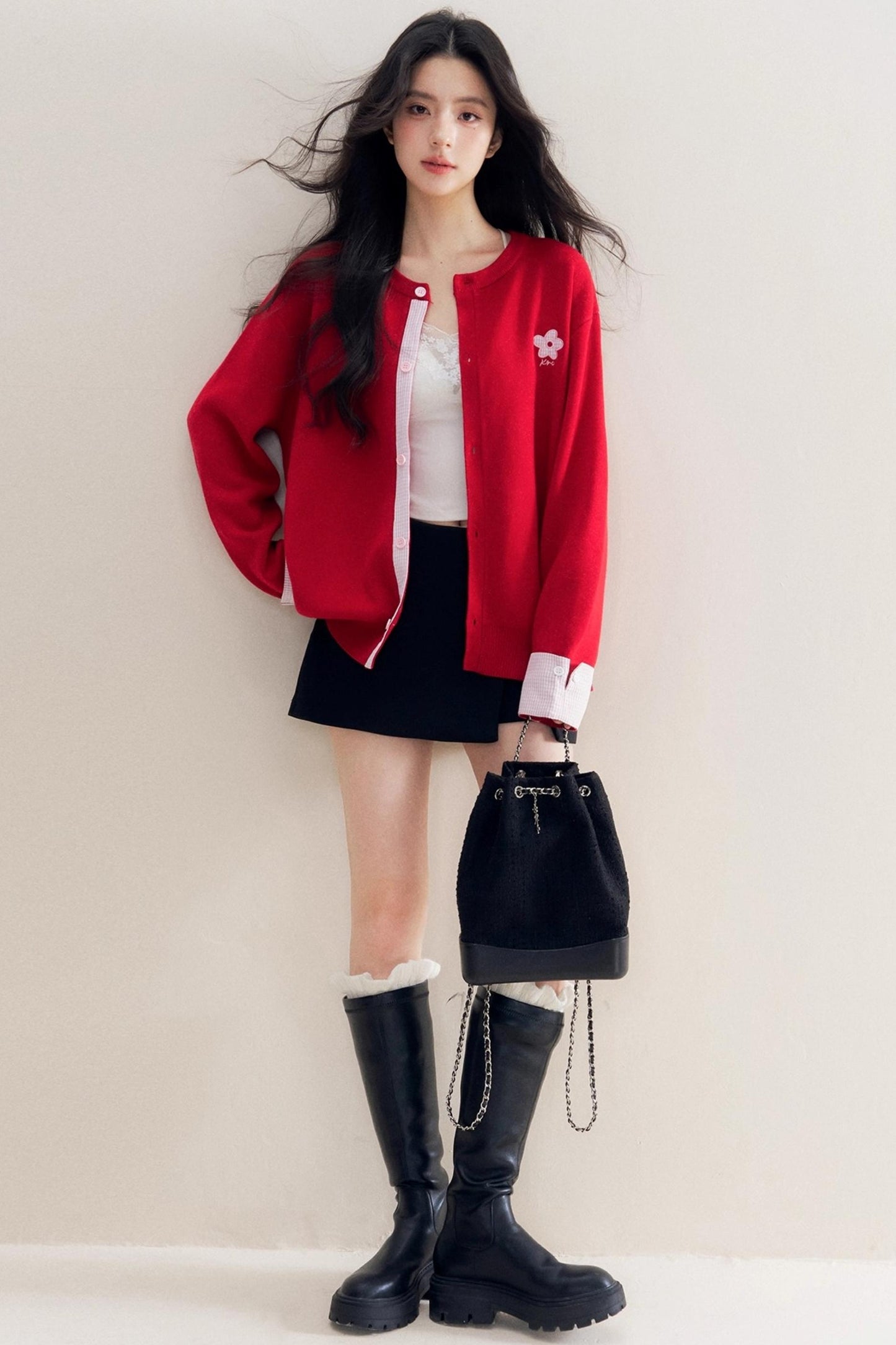 Romantic Patchwork Sweater Cardigan