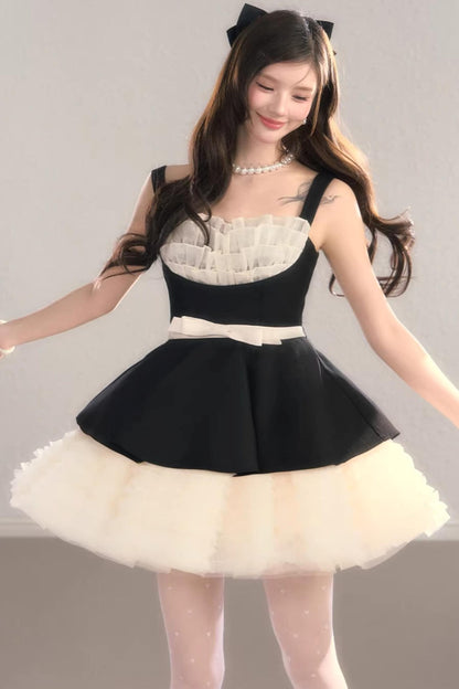 Gauze Lace Ball Gown Dress