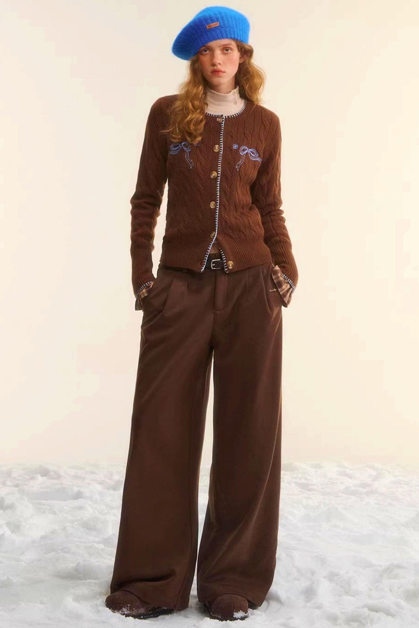 Rice Bead Embroidery Cardigan