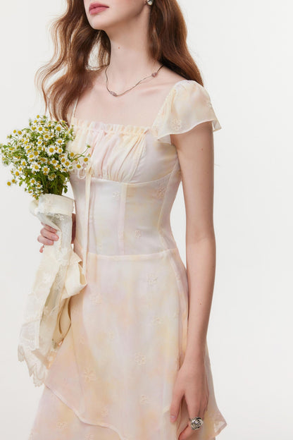 Summer Irregular Waist Skirt Dress