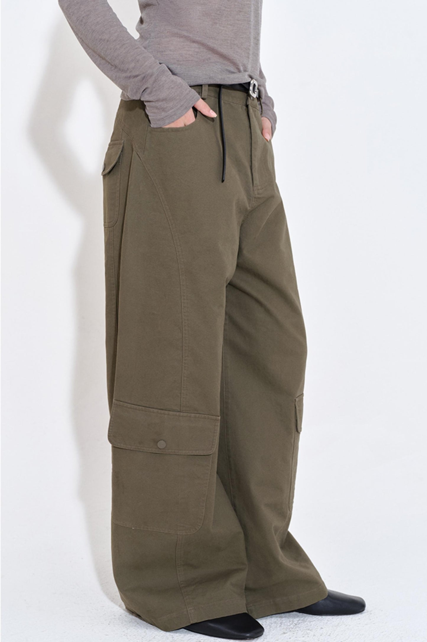 Olive Green Styling Slacks