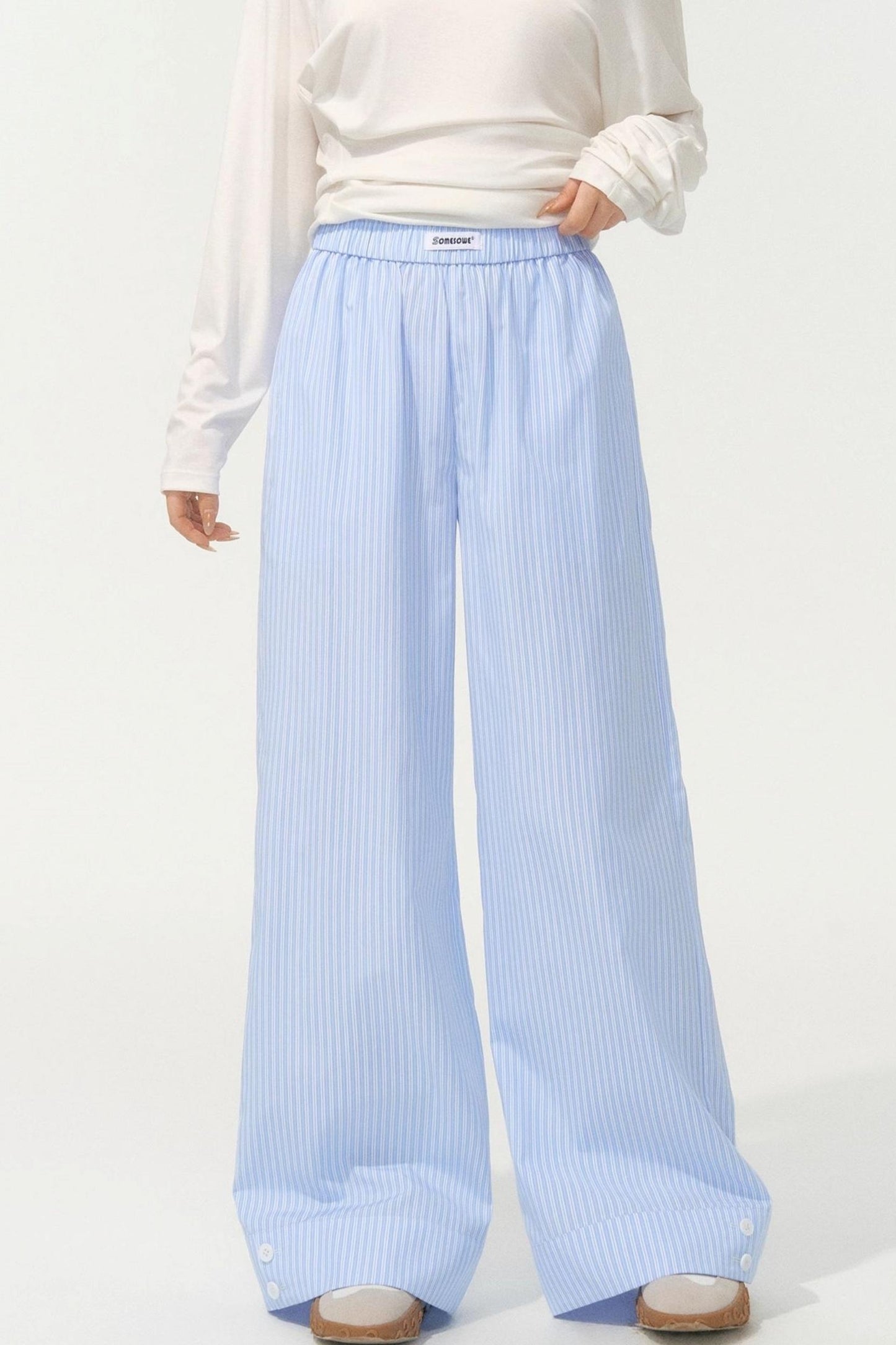 Striped Island Casual Pants