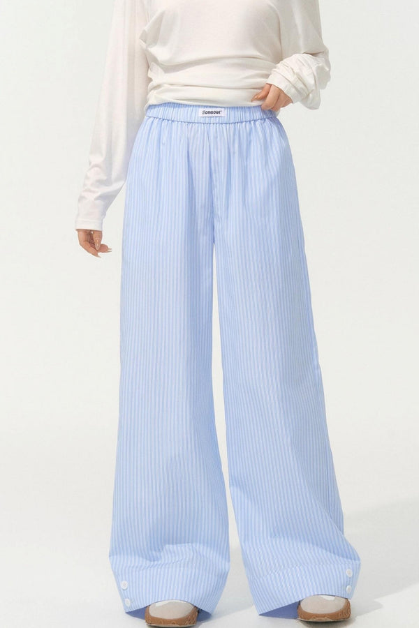 Striped Island Casual Pants