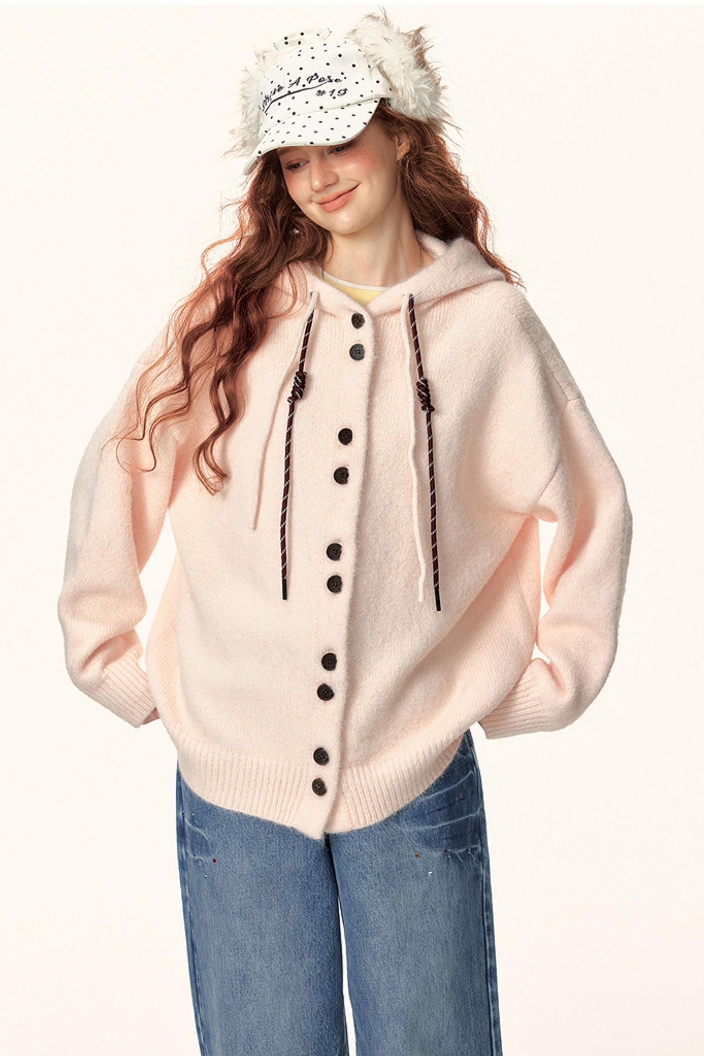 Hooded Knitwear Jacket