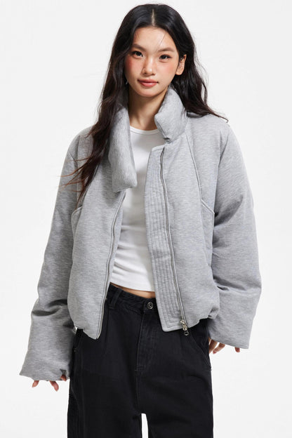 Gray White Duck Down Jacket