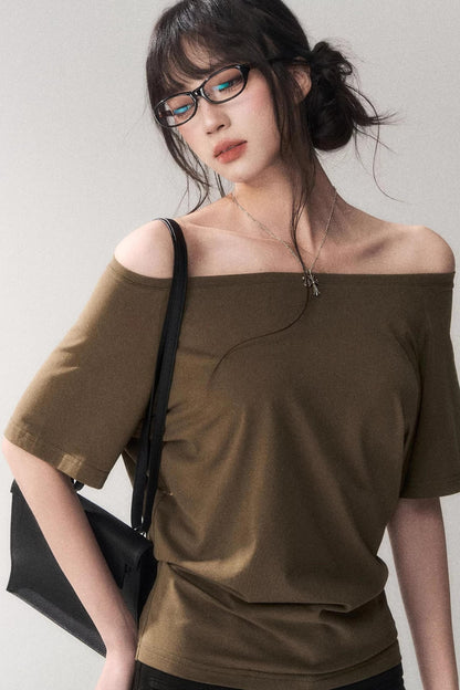 Off-Shoulder Stretchy Summer Top