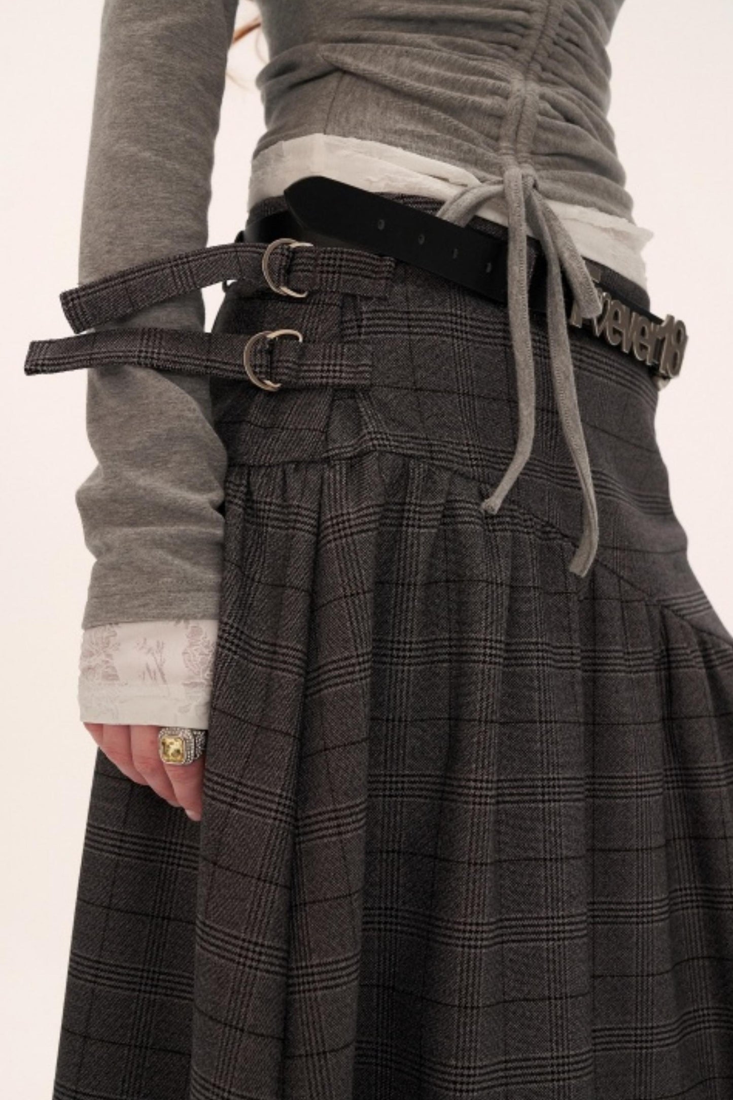 Flower High-End Mid-Length Skirt