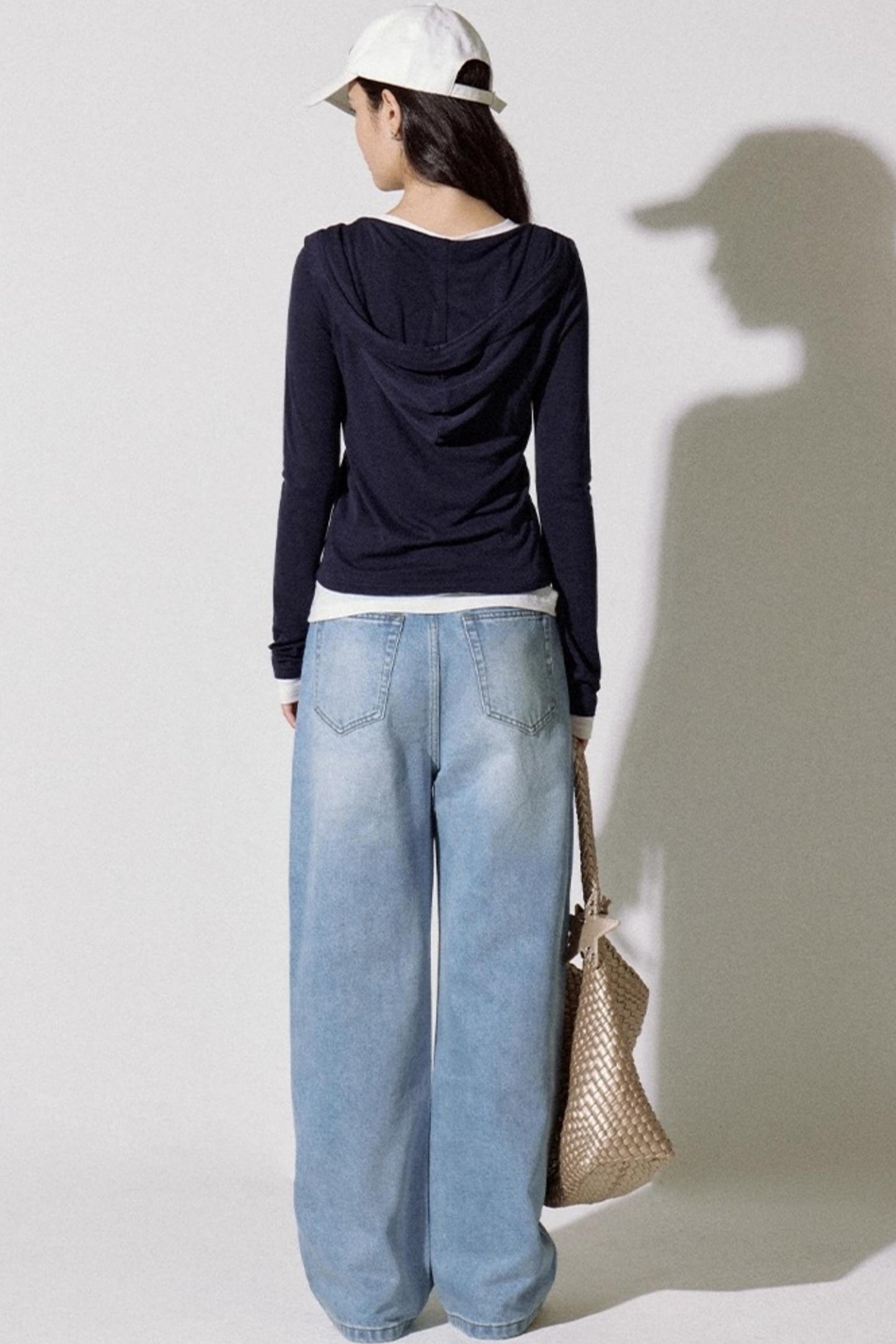 High-End Blue Gold Straight Fit Jeans