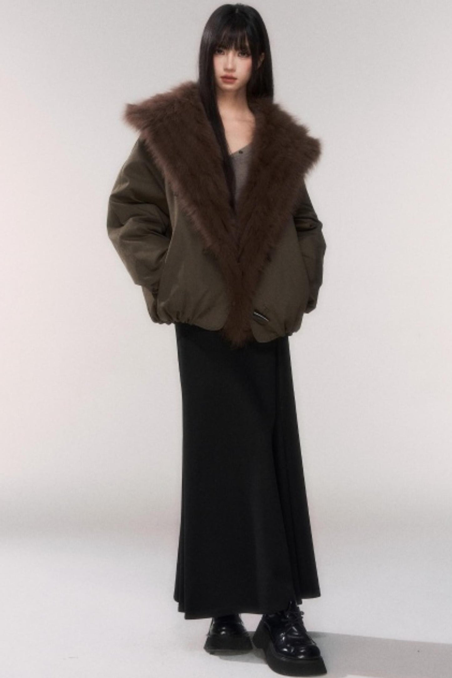 Winter Wool A-Line Skirt